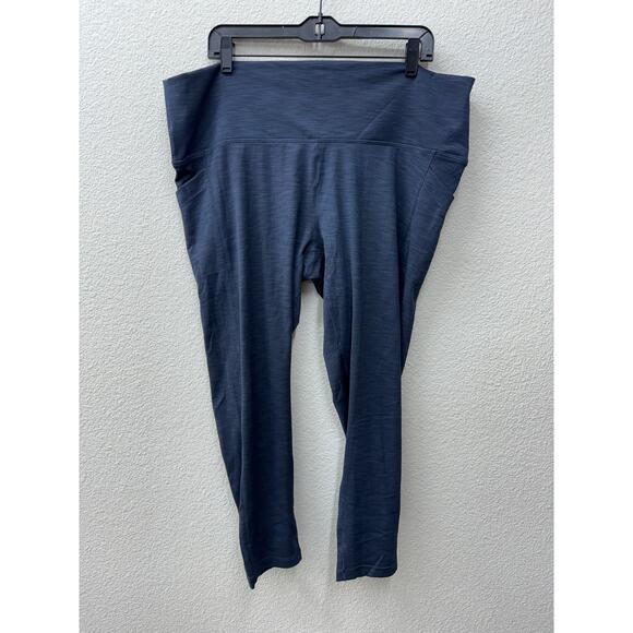 Prana Leggings Women's Plus Size 3X Blue Becksa 7/8 Legging New Activewear - Picture 1 of 4